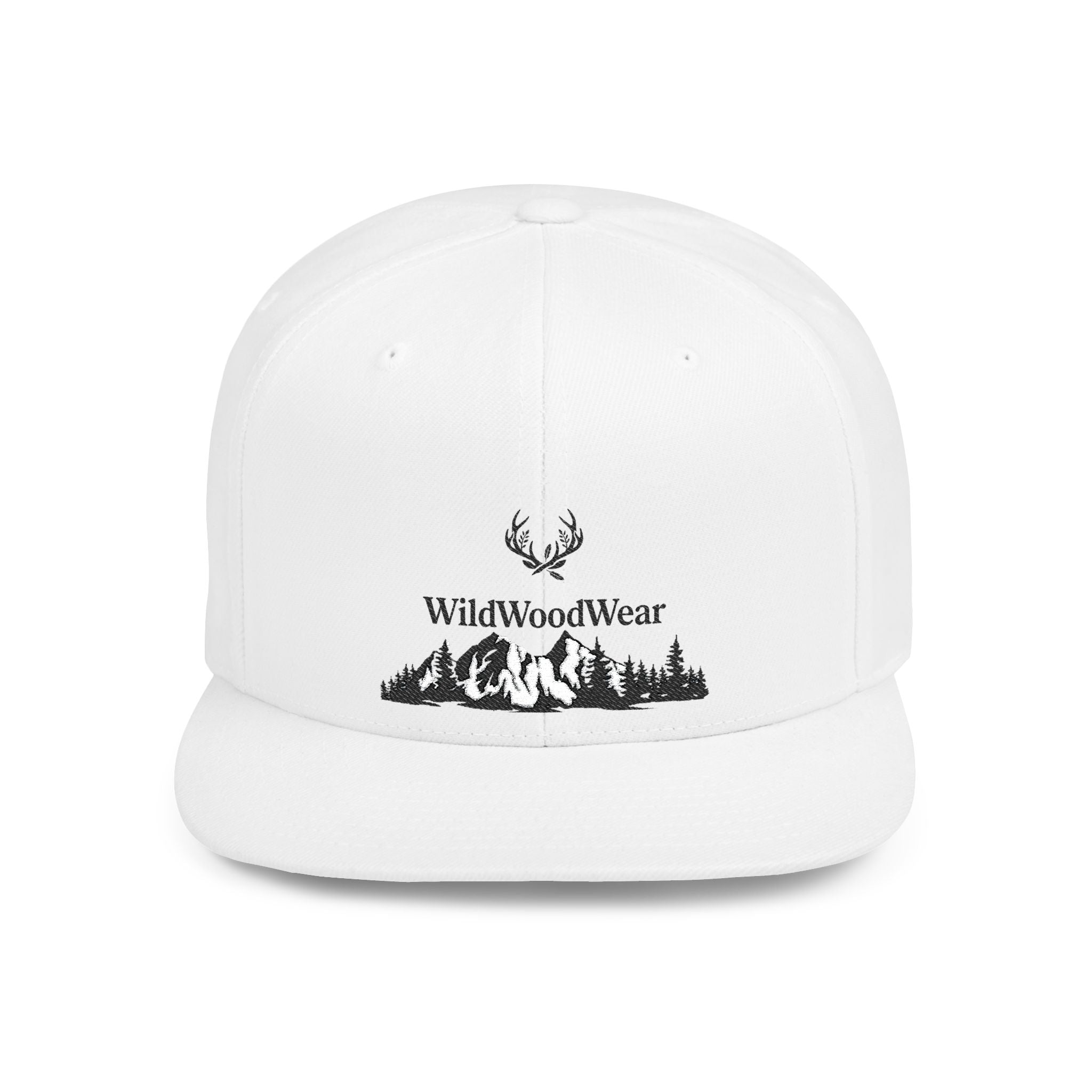 Wildwoodwear Mountain Logo Flat Bill Snapback