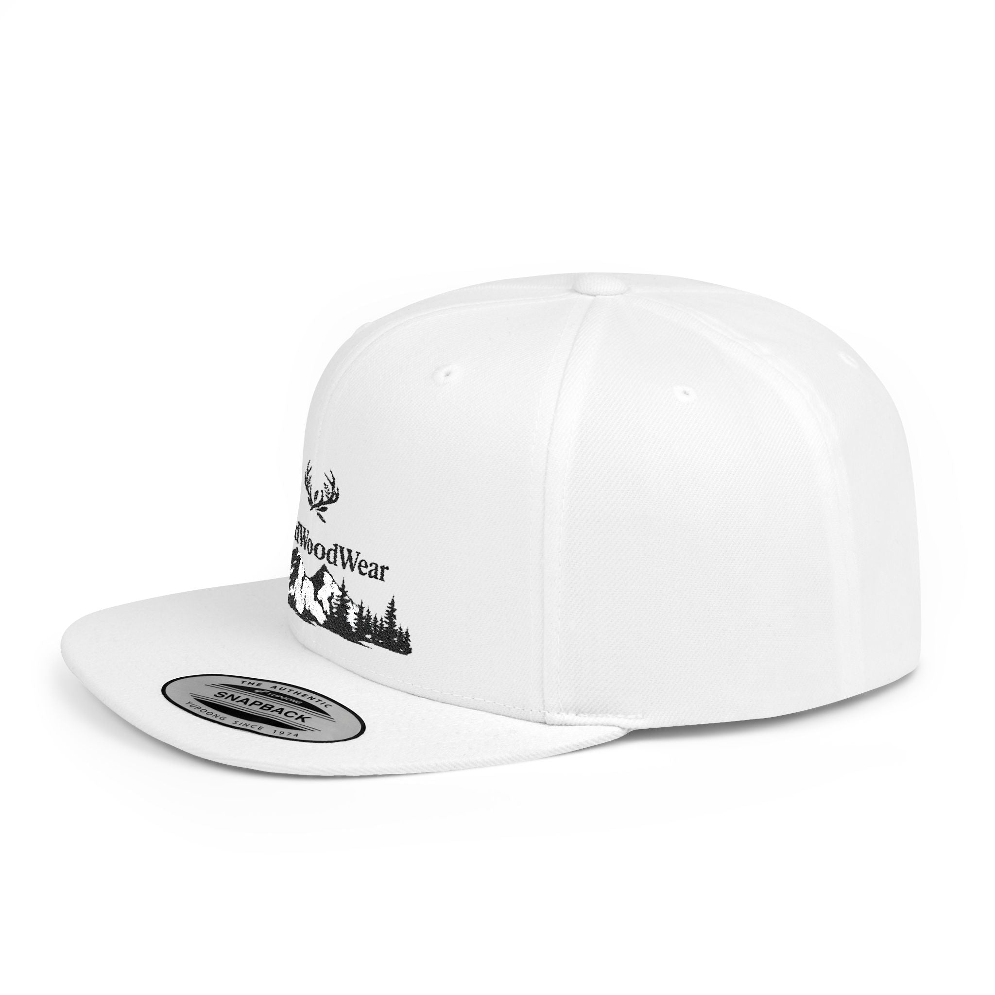 Wildwoodwear Mountain Logo Flat Bill Snapback