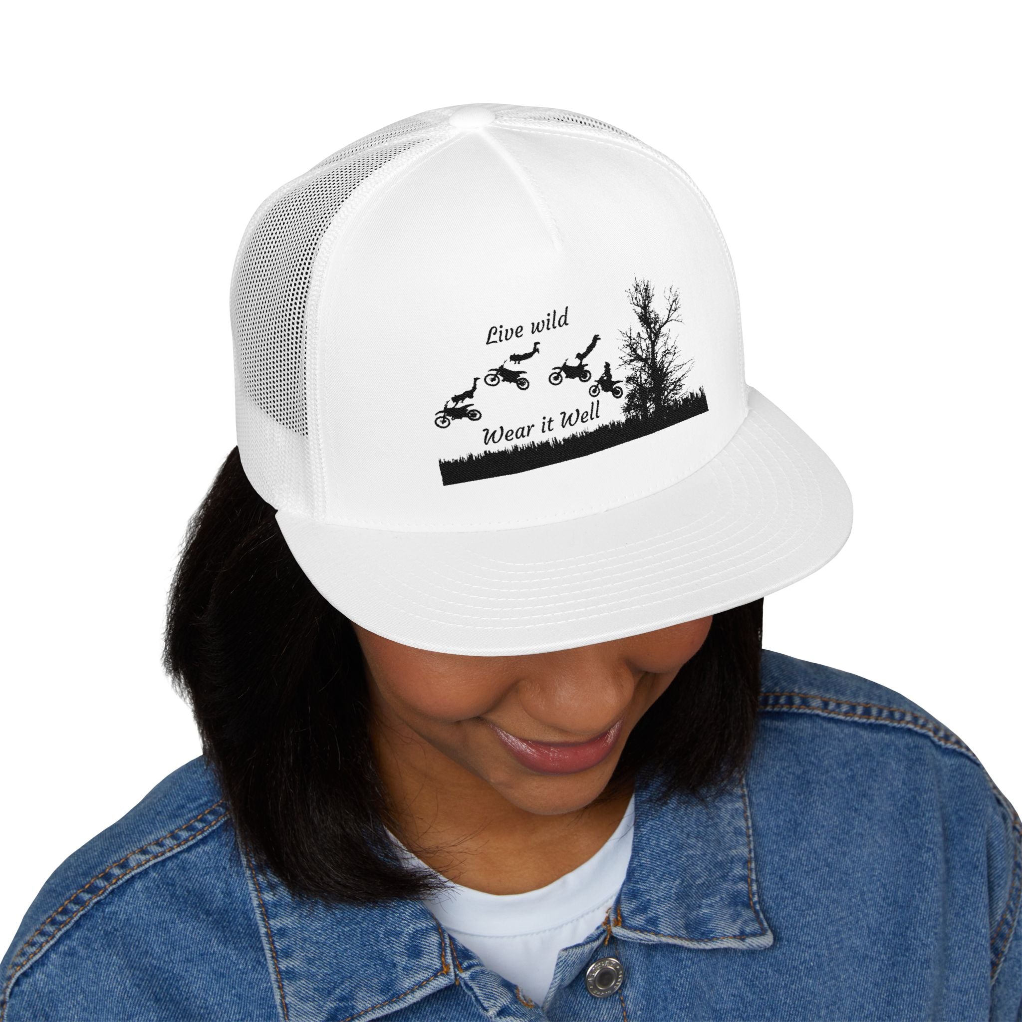 "Live Wild, Never Be Tamed" Embroidered Outdoor Hat