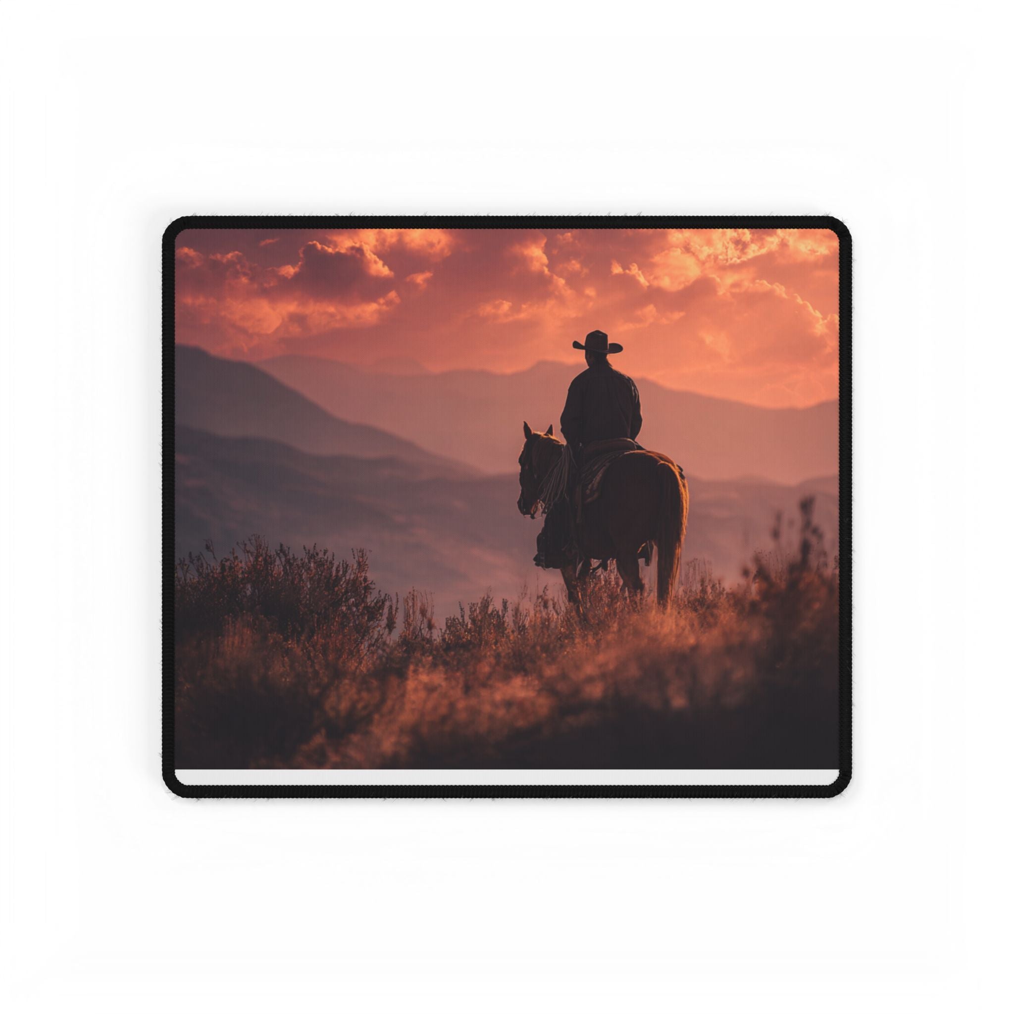 Cowboy Sunset mouse pad