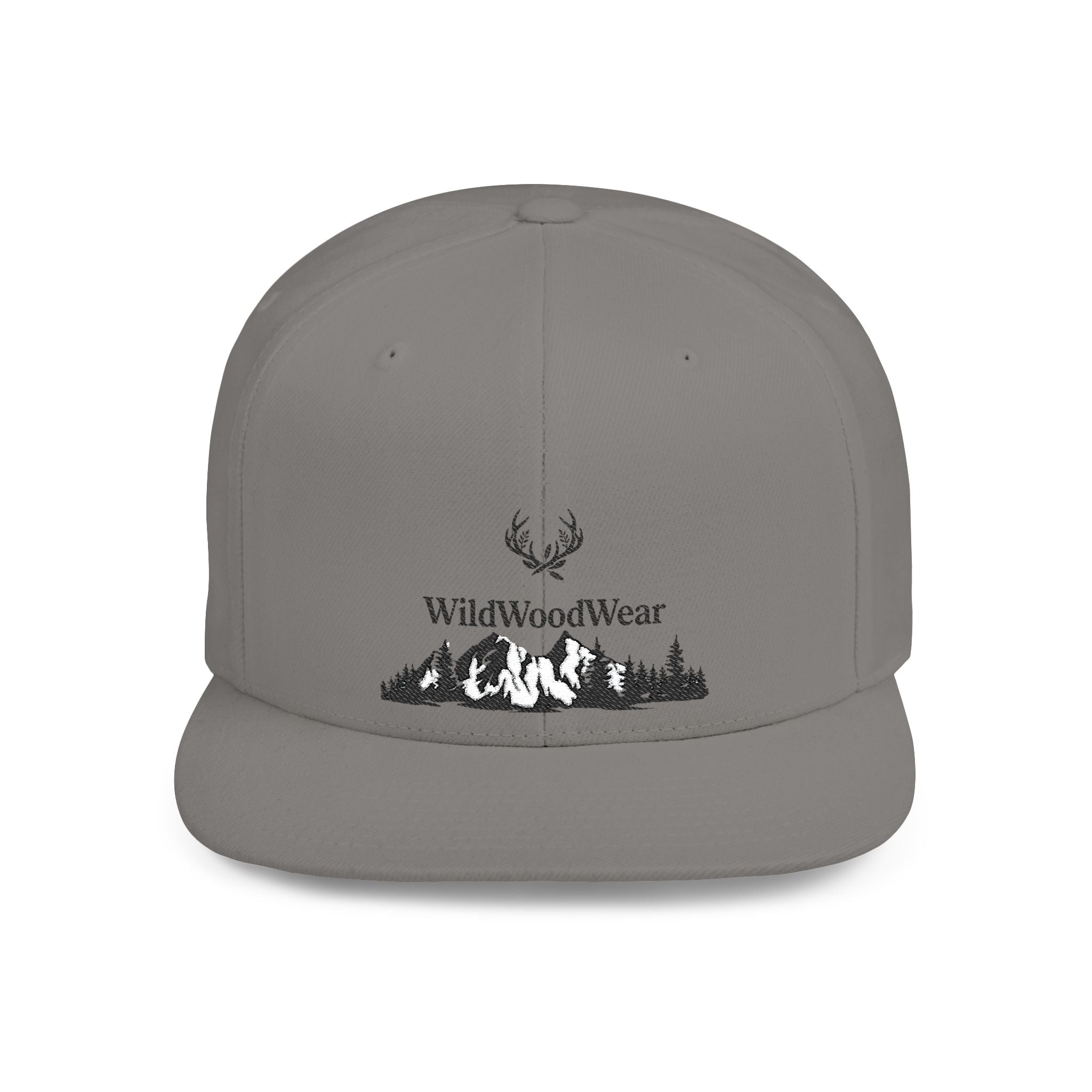 Wildwoodwear Mountain Logo Flat Bill Snapback