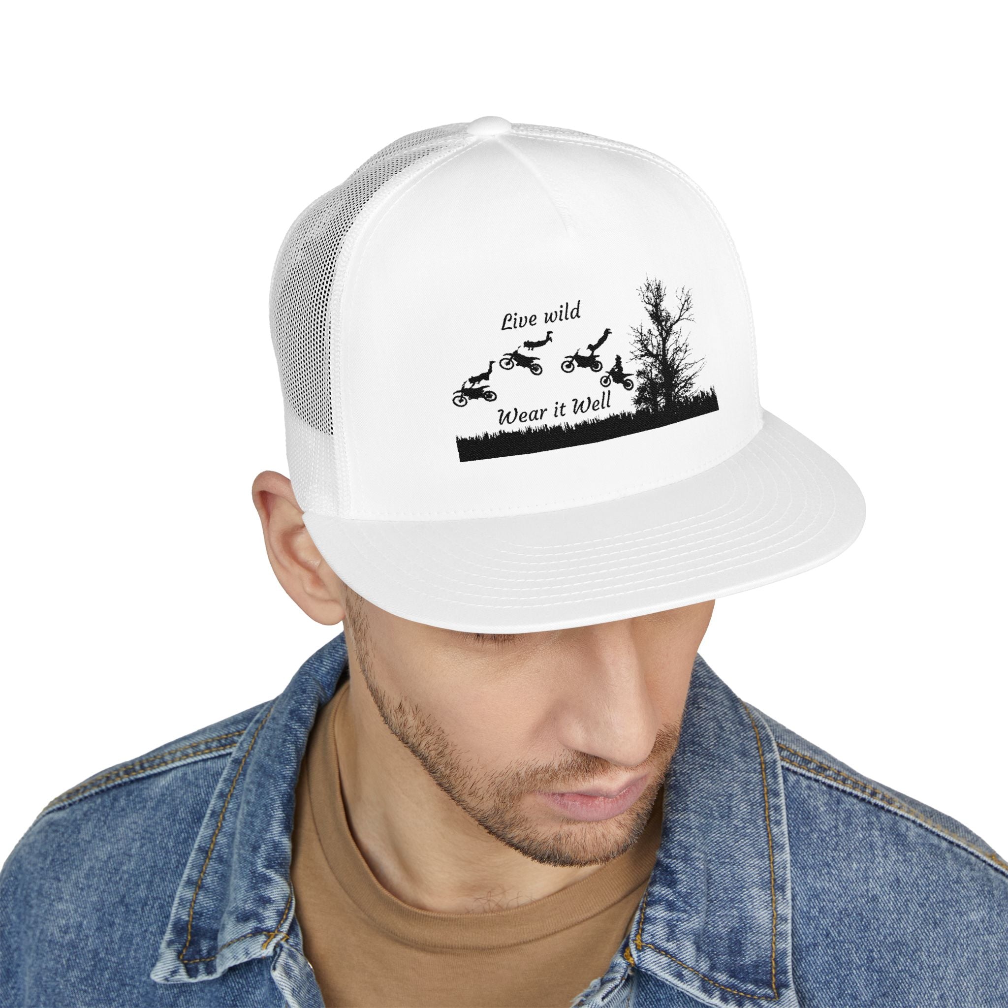 "Live Wild, Never Be Tamed" Embroidered Outdoor Hat