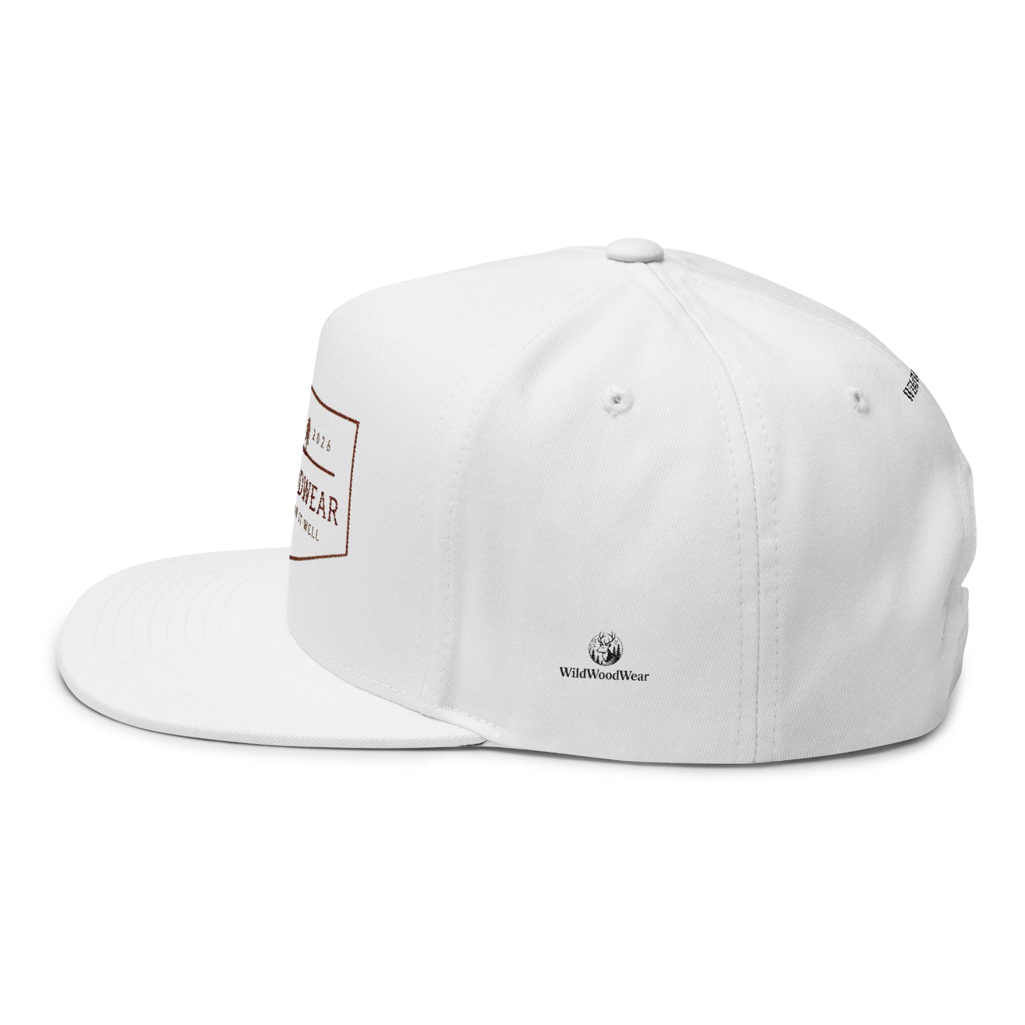 WildWoodWear Embroidered Flat Bill Cap