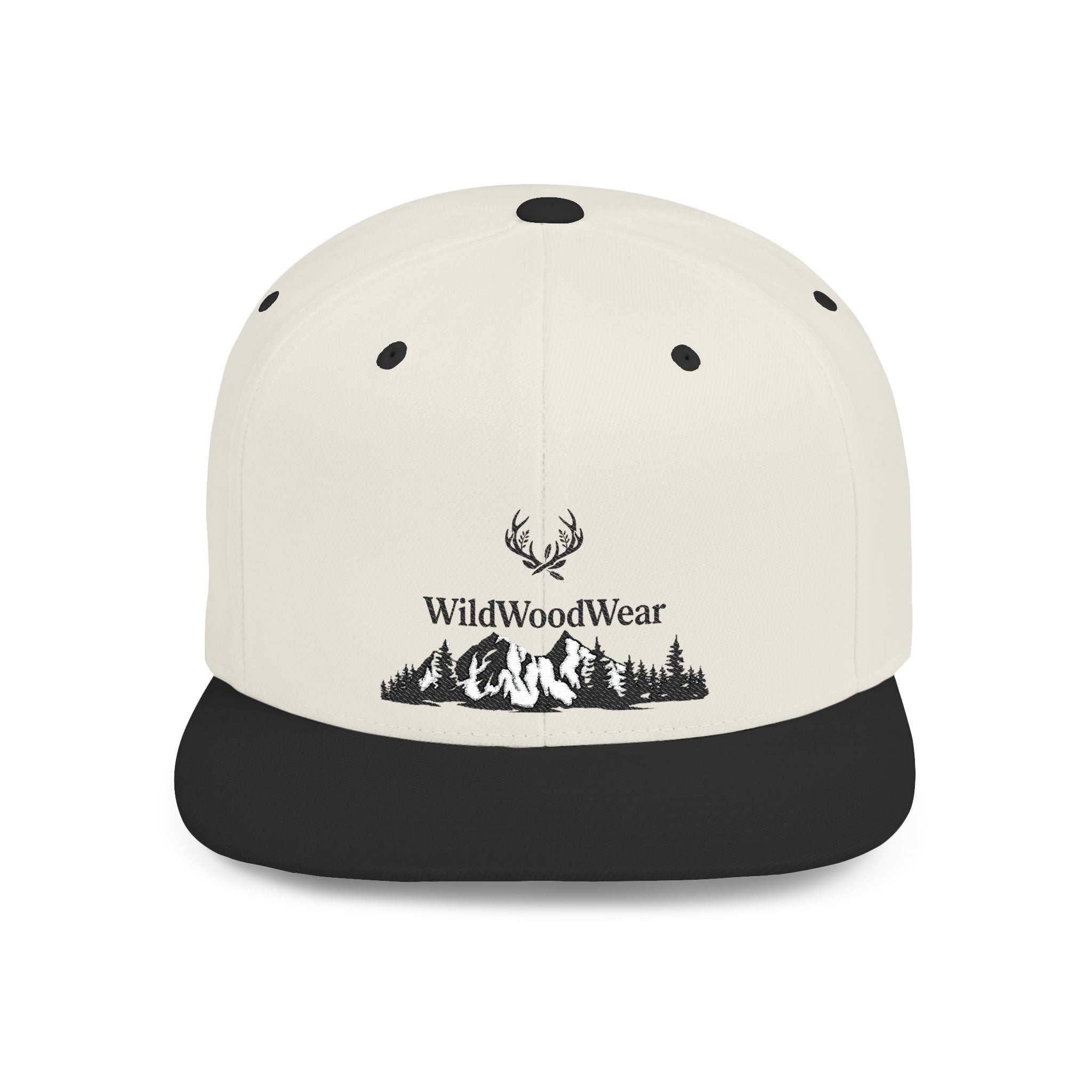 Wildwoodwear Mountain Logo Flat Bill Snapback
